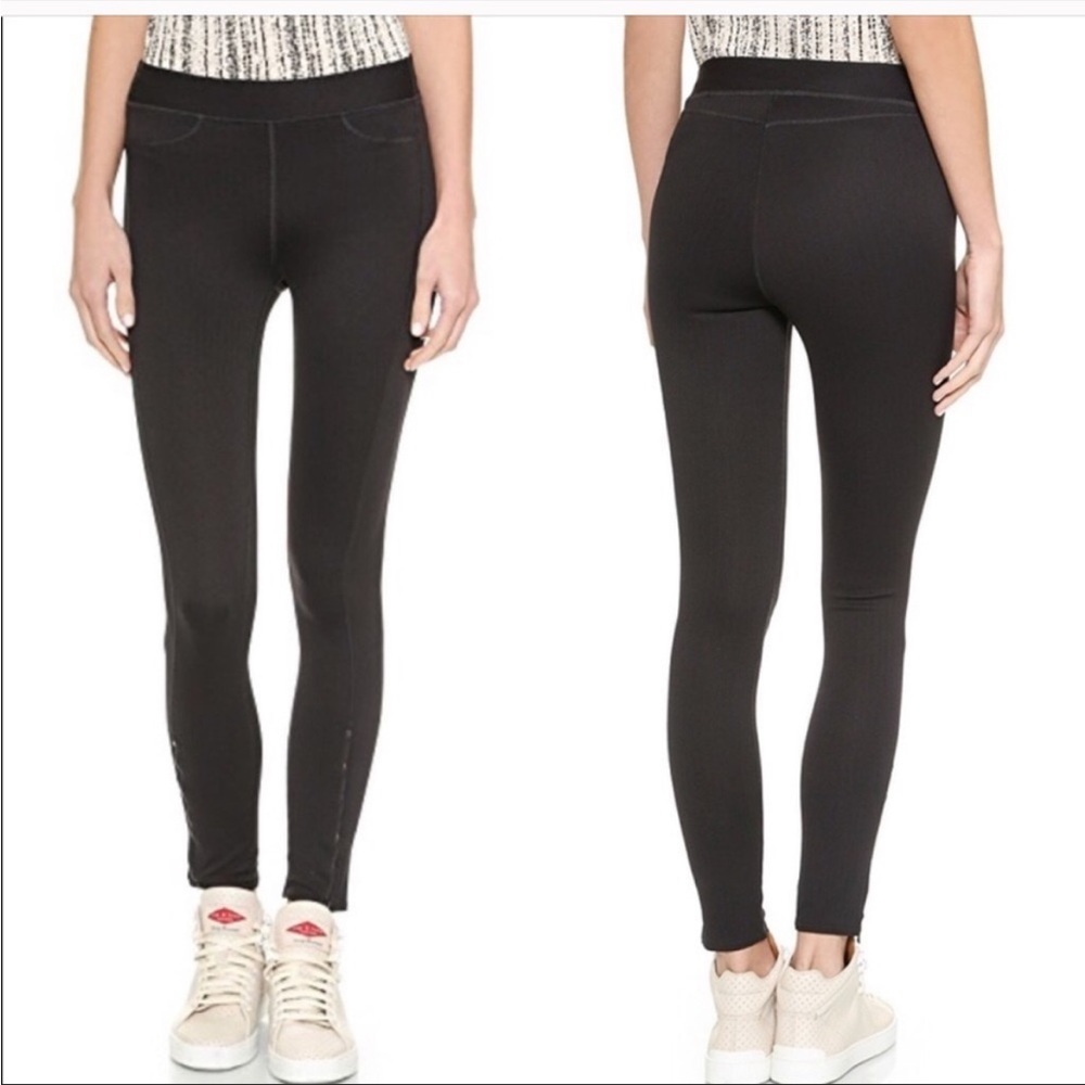 Like New rag & bone Lawson Leggings in Black Chevron EUC
